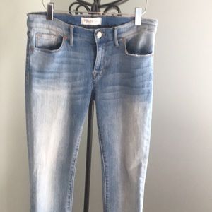 Madewell light wash jeans